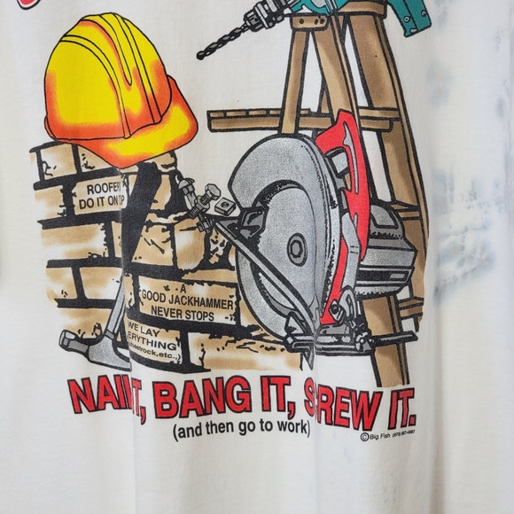 Vintage Bump 'N Grind Construction T Shirt - Picture 8 of 11
